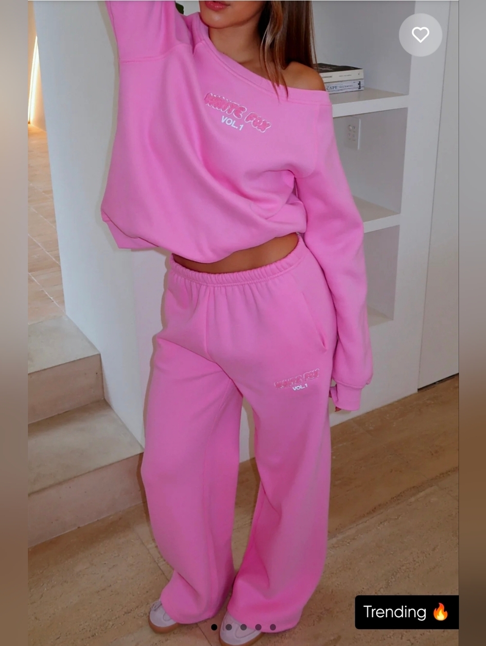 NWT White Fox Vol. 1 Wide Leg Sweatpants, Size XXS - Picture 7 of 8